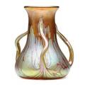 Loetz rare threehandled medici vase