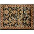 Style of william morris contemporary wool rug