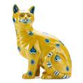 Emile galle glazed faience cat