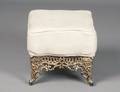 GILT PAINTED IRON STOOL