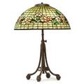Tiffany studios fine apple blossom table lamp