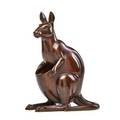 Decorative bronze kangaroo vessel