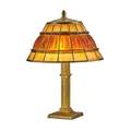 Tiffany studios linenfold table lamp