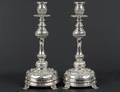 PAIR OF STERLING SILVER CANDLESTICKS
