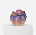 Dale Chihuly   Clover Pink Macchia with Leaf Green Lip Wrap from the Seaform series
