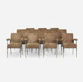 Jules Leleu   armchairs set of fourteen