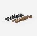 Josef Hartwig   Bauhaus chess set