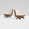 Pierre Jeanneret   pair of lounge chairs from Chandigarh