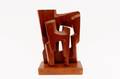 Modern Abstract Wood Sculpture