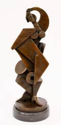 Raymondo Abstract Female Nude Bronze Sculpture