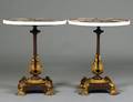 VERY FINE PAIR OF SPECIMEN MARBLE TABLES