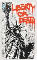 Contemporary Mixed Media Work Liberty or Death