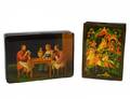 TWO RUSSIAN LACQUER BOXES