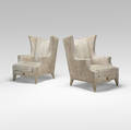 Arturo Pani   custom lounge chairs pair