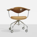 Hans J Wegner   Swivel office chair