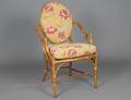 McGUIRE RATTAN ARM CHAIR