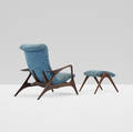 Vladimir Kagan   Contour lounge chair and ottoman