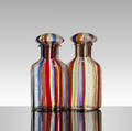 Angelo Barovier   A Canne bottles with stoppers pair