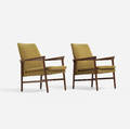 Fritz Hansen   lounge chairs pair