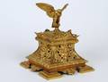 EMPIRE STYLE GILT BRONZE INK STAND