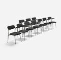 Ernest Race attribution   dining chairs set of ten
