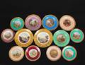FOURTEEN PRATTWARE PLATES