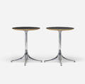 George Nelson  Associates   Pedestal tables model 5451 pair
