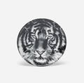 Robert Longo b1953  Study for Tiger Head II plate