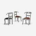 Indian   chairs set of three