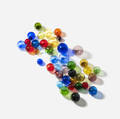 American Studio Glass   collection of forty spheres