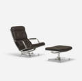 Preben Fabricius and Jorgen Kastholm   lounge chair and ottoman