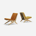 Pierre Jeanneret   Scissor chairs pair