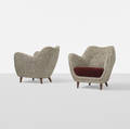 Norwegian   lounge chairs pair