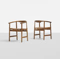 Hans J Wegner   armchairs pair
