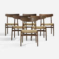 Hans J Wegner   dining chairs model CH23 set of six