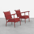 Jacques Adnet   lounge chairs pair
