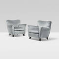 Paolo Buffa attribution   lounge chairs pair