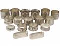 GROUP OF THIRTEEN ASSORTED STERLING SILVER NAPKIN RINGS