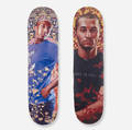 Kehinde Wiley b1977  Alios Itzhak and Mahmud Abu Razak skateboard decks