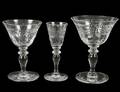 THIRTYTHREE PIECE HAWKES GLASS PART STEMWARE SET