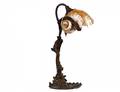 ART NOUVEAU BRONZE AND NAUTILUS SHELL DESK LAMP