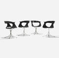 Erwine and Estelle Laverne   Lotus dining chairs set of four