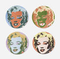 After Andy Warhol   Marilyn plates set of four
