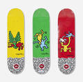 Keith Haring   skatedecks set of three