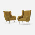 Italian   lounge chairs pair