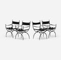 American   Campaign chairs set of four