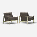 Milo Baughman   lounge chairs pair