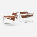 Marcel Breuer   Wassily lounge chairs pair