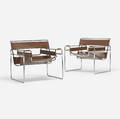 Marcel Breuer   Wassily lounge chairs pair