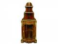 EMPIRE STYLE STRING INLAID MAHOGANY CORNER CABINET